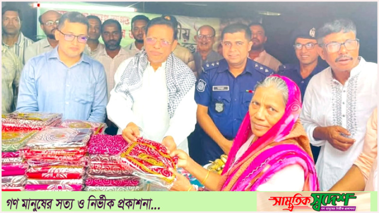 কমলনগরে পূজামন্ডপ পরিদর্শন করেন হুইপ এবিএম আশরাফ উদ্দিন নিজান এমপি